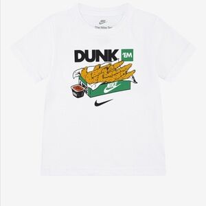 Nike Kids White Dunk 'Em Graphic Tee